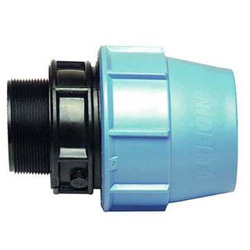 Unidelta poluspojnica sa spoljnim navojem za PE cevi